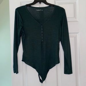 Abercrombie Soft and Cozy Henley Bodysuit in a Large